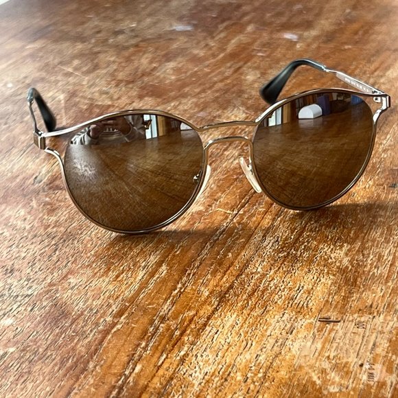 Prada Mirror Silver Frame Sunglasses SPR 62S // Like New! main image 9